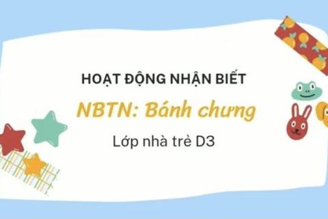 HĐ nhận biết: Bánh chưng. Cô Lê Thương lớp nhà trẻ D3