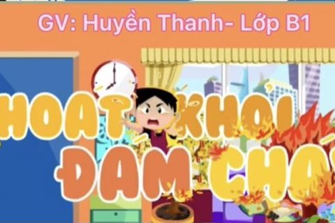HD kỹ năng: Thoát khỏi đám cháy cùng Cô giáo Huyền Thanh lớp MGN B1