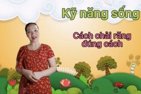Kỹ năng đánh răng đúng cách cùng cô giáo Hồng Chinh  lớp MGL A1