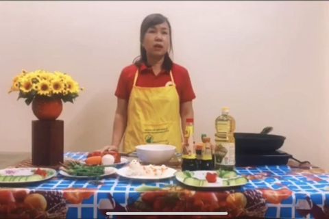Hướng dẫn món ăn: Cà chua nhồi thịt. Cô Mỹ Dung - Nuôi dưỡng
