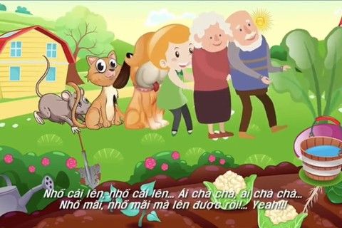 LQVH : Truyện “ Nhổ củ cải’’ cùng cô giáo Phương Thảo lớp MGB - C1