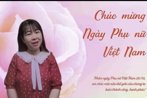 HĐTH: Trang trí bưu thiếp nhân ngày 20/10 cùng Cô giáo Thanh Hà lớp MGN B3