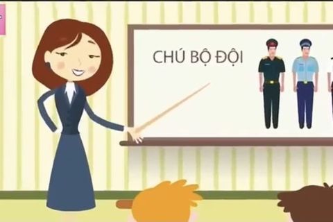 HĐKP: Tìm hiểu về chú bộ đội cùng Cô giáo Thanh Hà lớp MGN B3