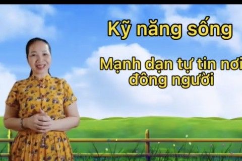 Kỹ năng sống : Mạnh dạn tự tin chỗ đông người cùng cô giáo Hồng Chinh lớp MGL A1