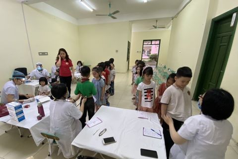 TRƯỜNG MẦM NON TUỔI HOA TỔ CHỨC KHÁM ĐỊNH KỲ LẦN 2 CHO HỌC SINH NĂM HỌC 2020-2021