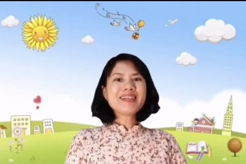 HĐ thơ: Bắp cải xanh. Cô giáo Âu Nguyên lớp Nhà trẻ D1