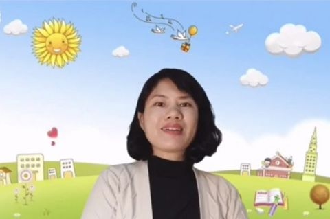 HĐ nhận biết: Màu xanh - màu vàng. Cô giáo Âu Nguyên lớp Nhà trẻ D1
