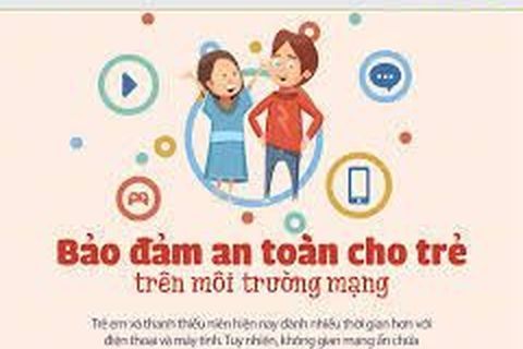 Bảo đảm an toàn cho trẻ em trên không gian mạng