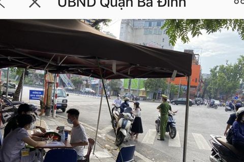 Quận Ba Đình xử phạt nghiêm các trường hợp vi phạm phòng, chống dịch trong tuần đầu thực hiện giãn cách xã hội lần 2