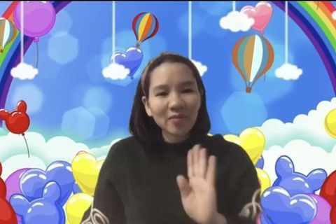 HĐ tạo hình: Tô màu con mèo. Cô giáo Lê Thương lớp Nhà trẻ D3