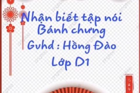 HĐ nhận biết: Bánh chưng. Cô giáo Hồng Đào lớp Nhà trẻ D1
