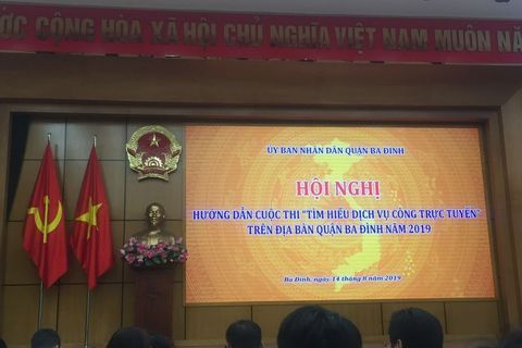 TRƯỜNG MẦM NON TUỔI HOA TỔ CHỨC THI " TÌM HIỂU DỊCH VỤ CÔNG TRỰC TUYẾN"