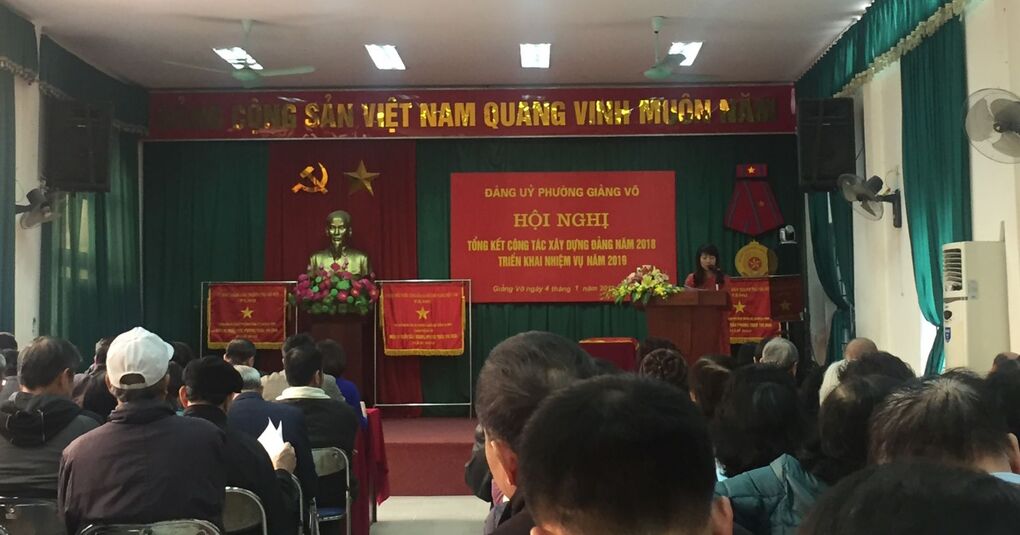 TRƯỜNG MN TUỔI HOA THAM DỰ HỘI NGHỊ TỔNG KẾT CÔNG TÁC ĐẢNG NĂM 2018