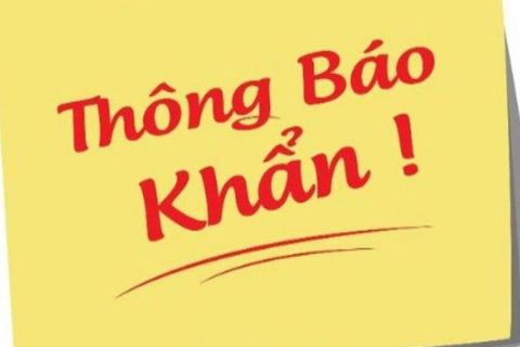 THÔNG BÁO KHẨN