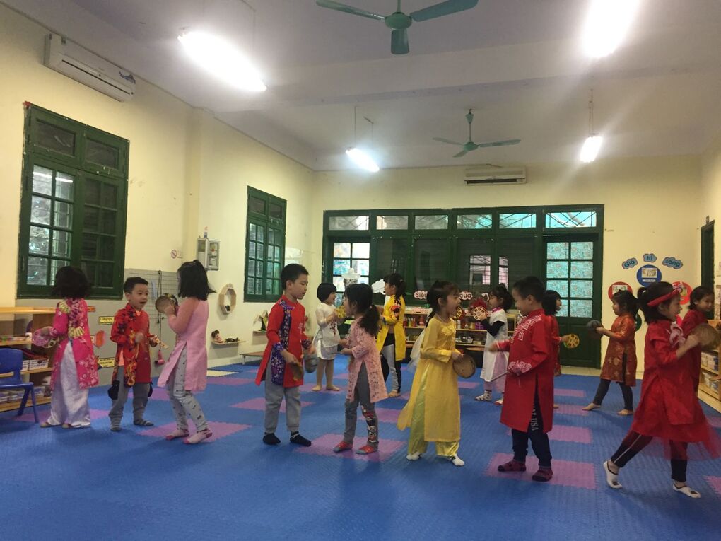 Trường mầm non Tuổi Hoa tổ chức hội giảng hội nuôi Mùa xuân năm học 2018-2019