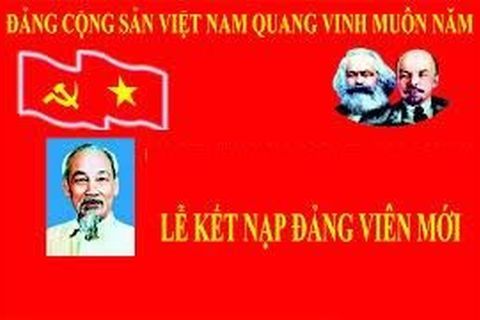 Trường mầm non Tuổi Hoa Tổ chức kết nạp Đảng viên mới
