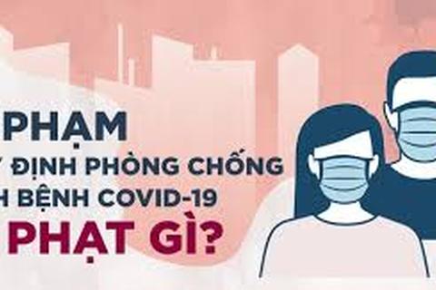 Hà Nội công bố mức xử phạt đối với 15 hành vi vi phạm quy định phòng, chống dịch