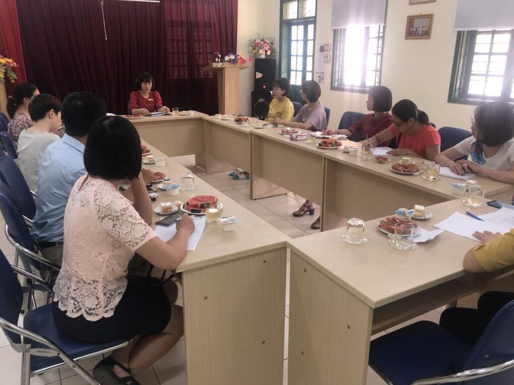 Trường mầm non Tuổi Hoa tổ chức họp hội cha mẹ học sinh tổng kết năm học 2019 -2020