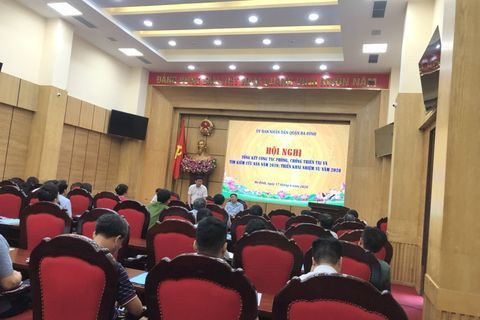 Trường mầm non Tuổi Hoa tham dự tập huấn Phòng chống thiên tai năm 2020