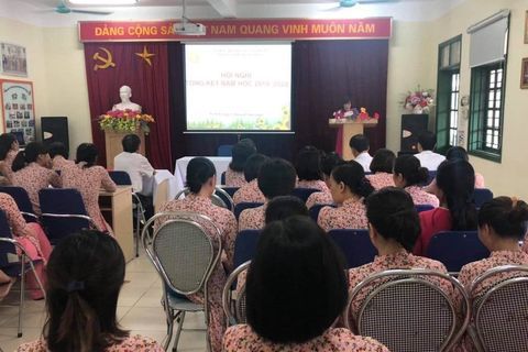 Trường Mầm non Tuổi Hoa tổ chức Hội nghị Tổng kết năm học 2019-2020