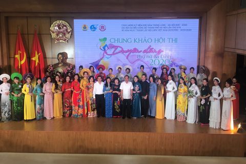 Trường mầm non Tuổi Hoa tham gia Hội thi "Duyên dáng Phụ nữ Ba Đình" năm 2020