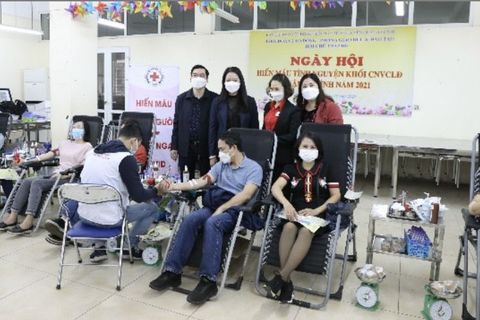 Quận Ba Đinh: Tổ chức ngày hội hiến máu tình nguyện khối CNVCLĐ năm 2021
