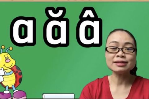 LQCV: làm quen chữ a- ă-â. Cô giáo Huyền Thanh lớp MGN B1