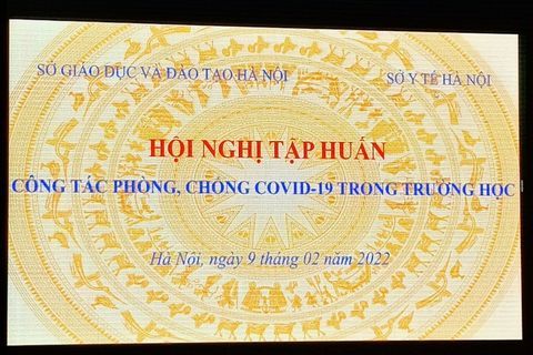 Hội nghị tập huấn trực tuyến công tác phòng, chống covid-19 trong trường học