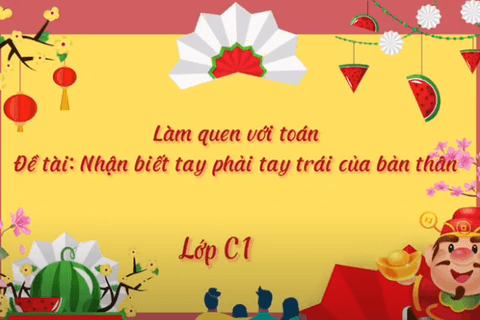 LQVT: Nhận biết tay phải tay trái của bản thân. Cô giáo Phương Thảo lớp MGB C1