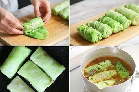 Món ngon mỗi ngày cho bé" Cải thảo cuận thịt hấp"