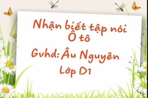 HĐ nhận biết: Ô tô. Cô giáo Âu Nguyên lớp Nhà trẻ D1
