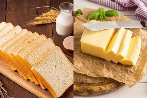 Món ngon cho bé - Bánh mỳ nướng bơ sữa.