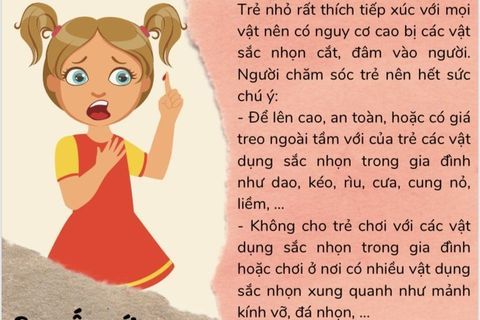 Hướng dẫn cách phòng chống tai nạn thương tích cho trẻ em