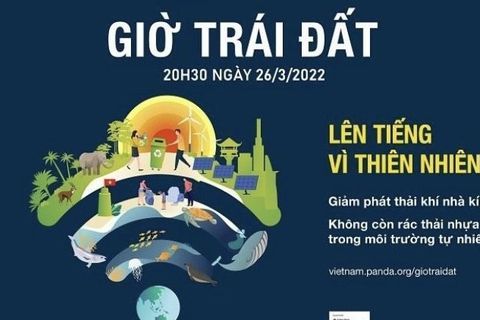 Trường mầm non Tuổi Hoa hưởng ứng chiến dịch GIỜ TRÁI ĐẤT năm 2022