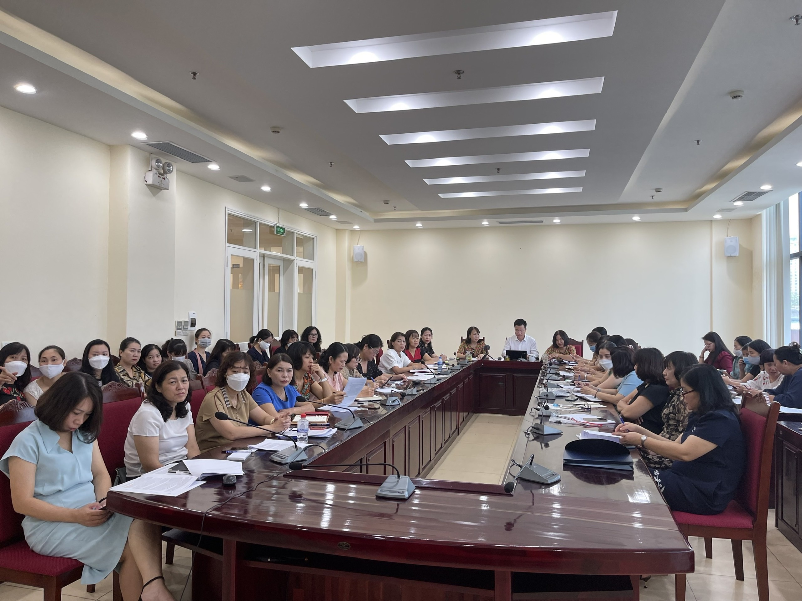 Trường mầm non Tuổi Hoa tham dự Hội nghị tổng kết năm học 2021-2022, triển khai nhiệm vụ năm học 2022-2023 cấp học mầm non