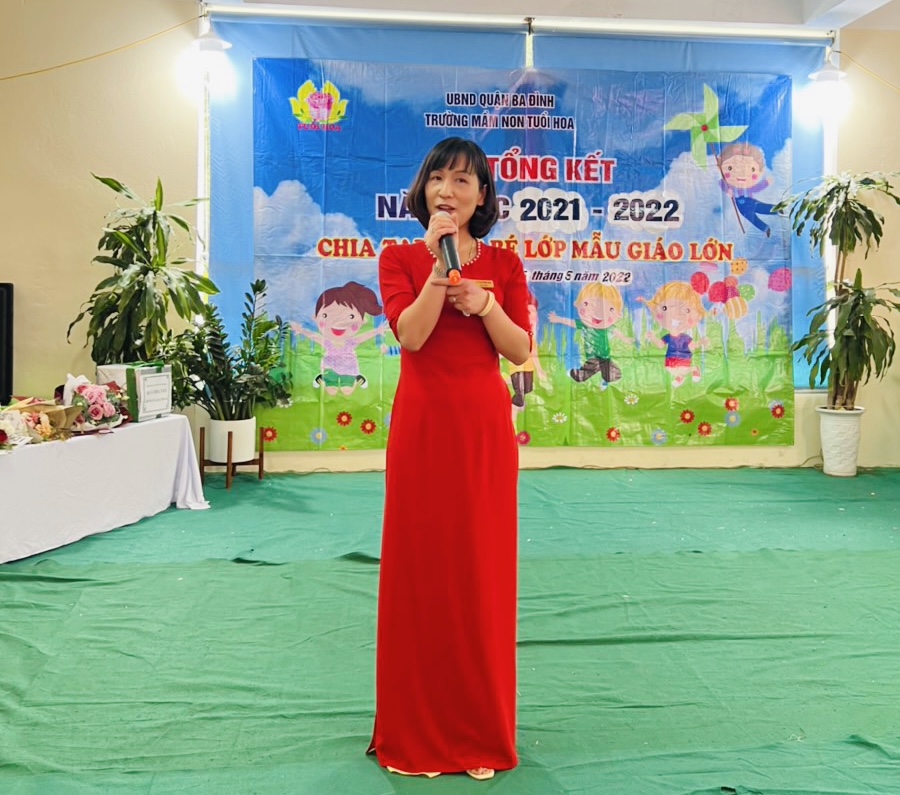 Trường mầm non Tuổi Hoa tổ chức Liên hoan Tết thiếu nhi 1/6 và chia tay cho các bé khối mẫu giáo lớn 5- 6 tuổi