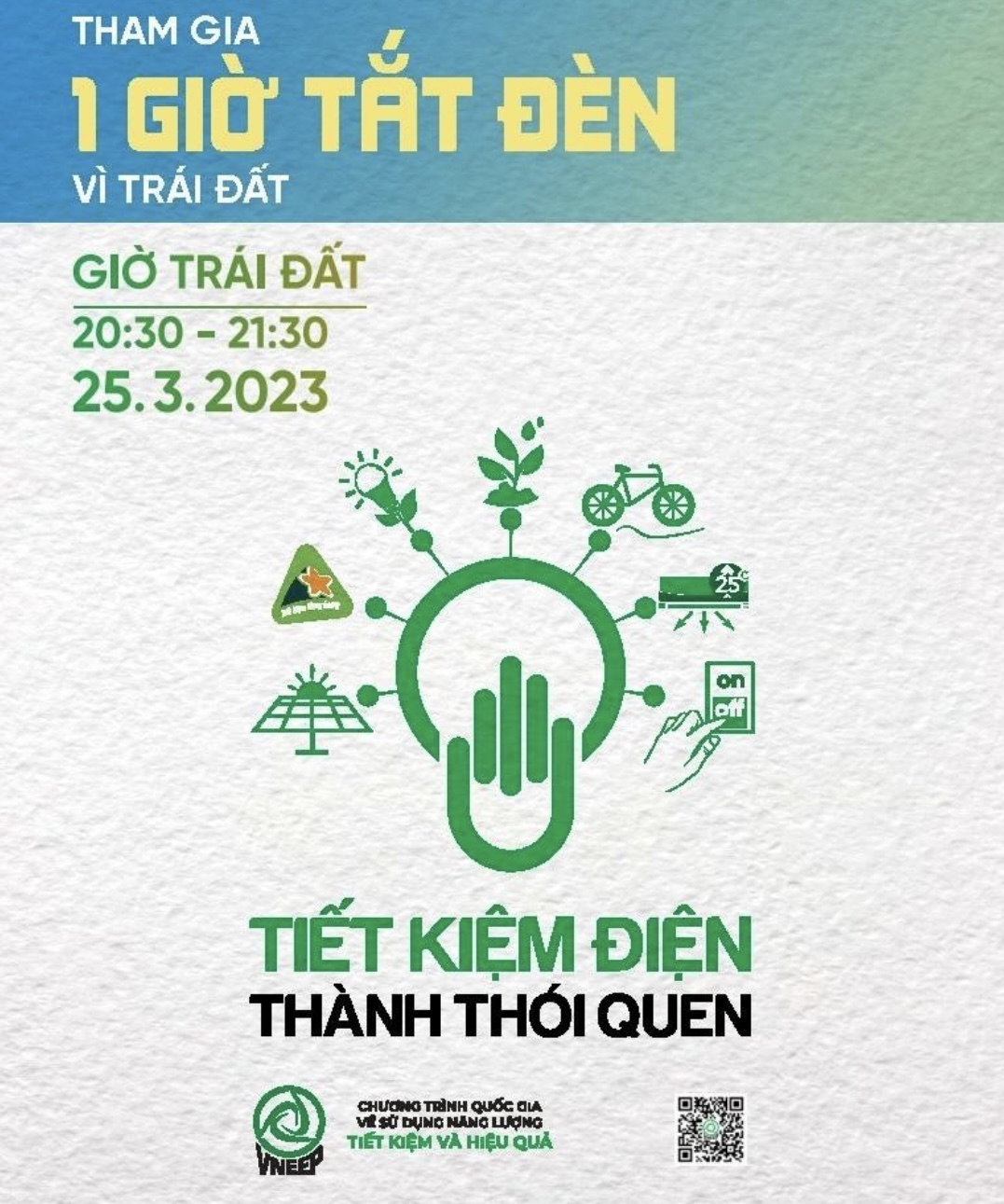 Trường mầm non Tuổi Hoa Hưởng ứng chiến dịch Giờ Trái đất 2023