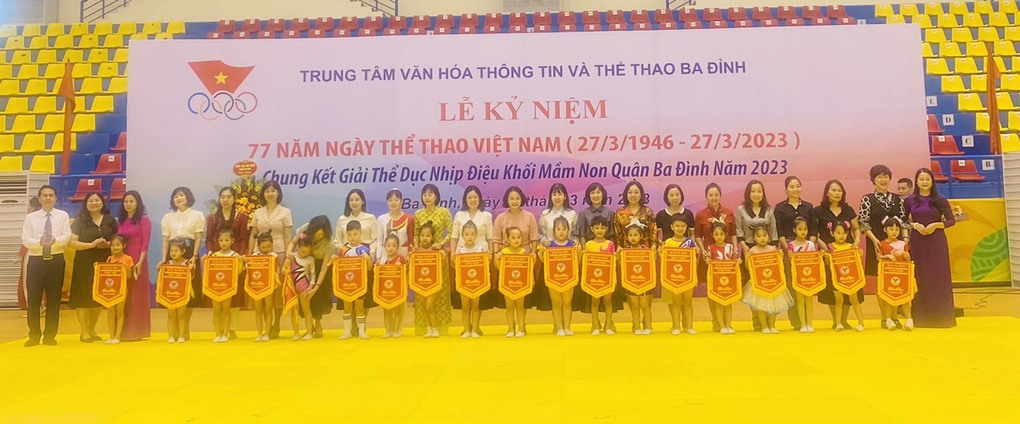 Trường mầm non Tuổi Hoa tham gia Chung kết Giải thể dục nhịp điệu - Khối Mầm non