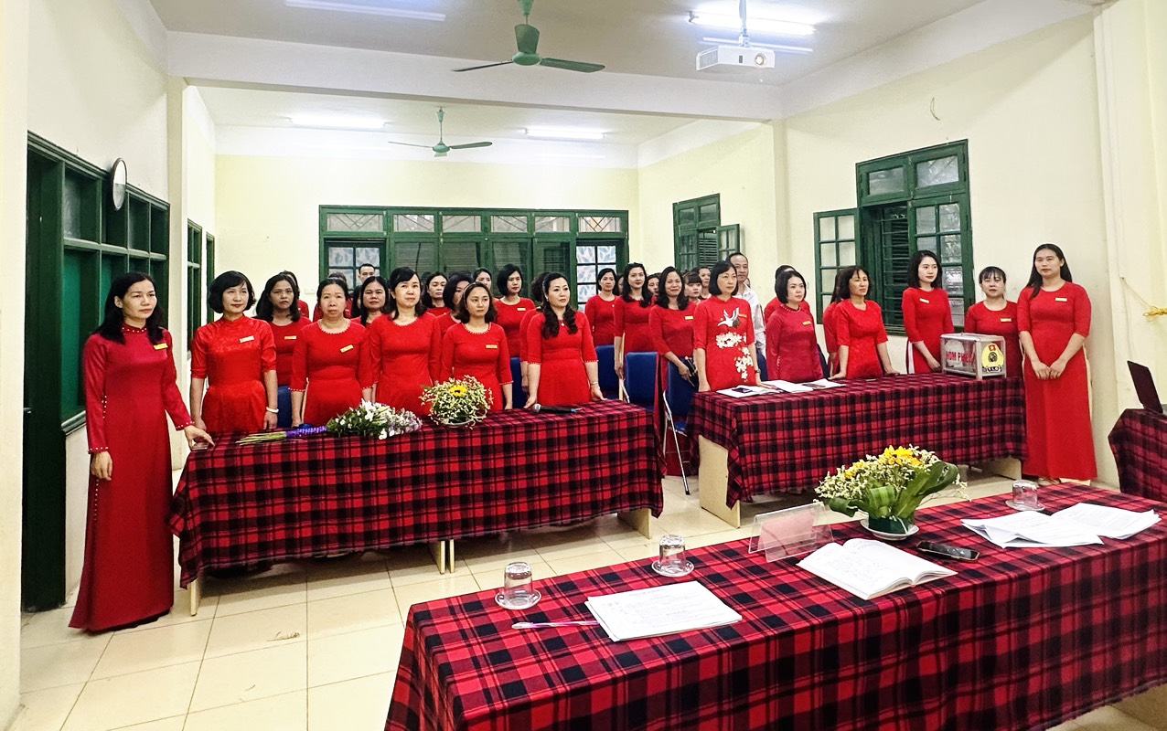 Trường mầm non Tuổi Hoa tổ chức thành công Đại hội Công đoàn nhiệm kì 2023 – 2028