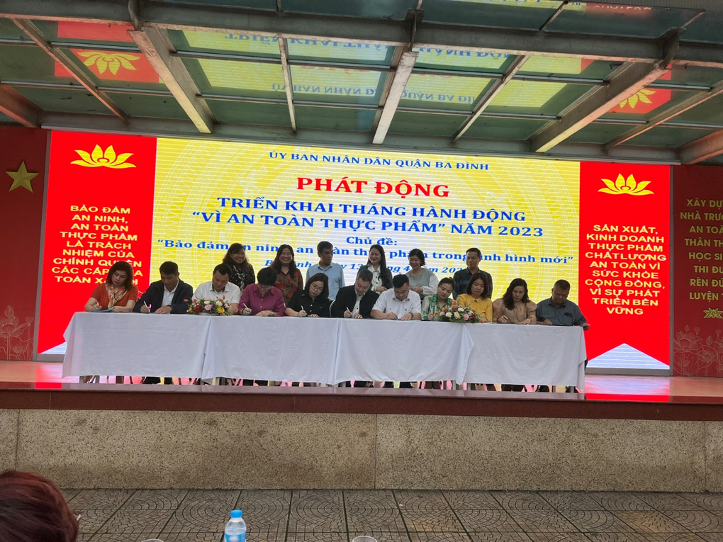 Trường mầm non Tuổi Hoa hưởng ứng “Tháng hành động vì an toàn thực phẩm”