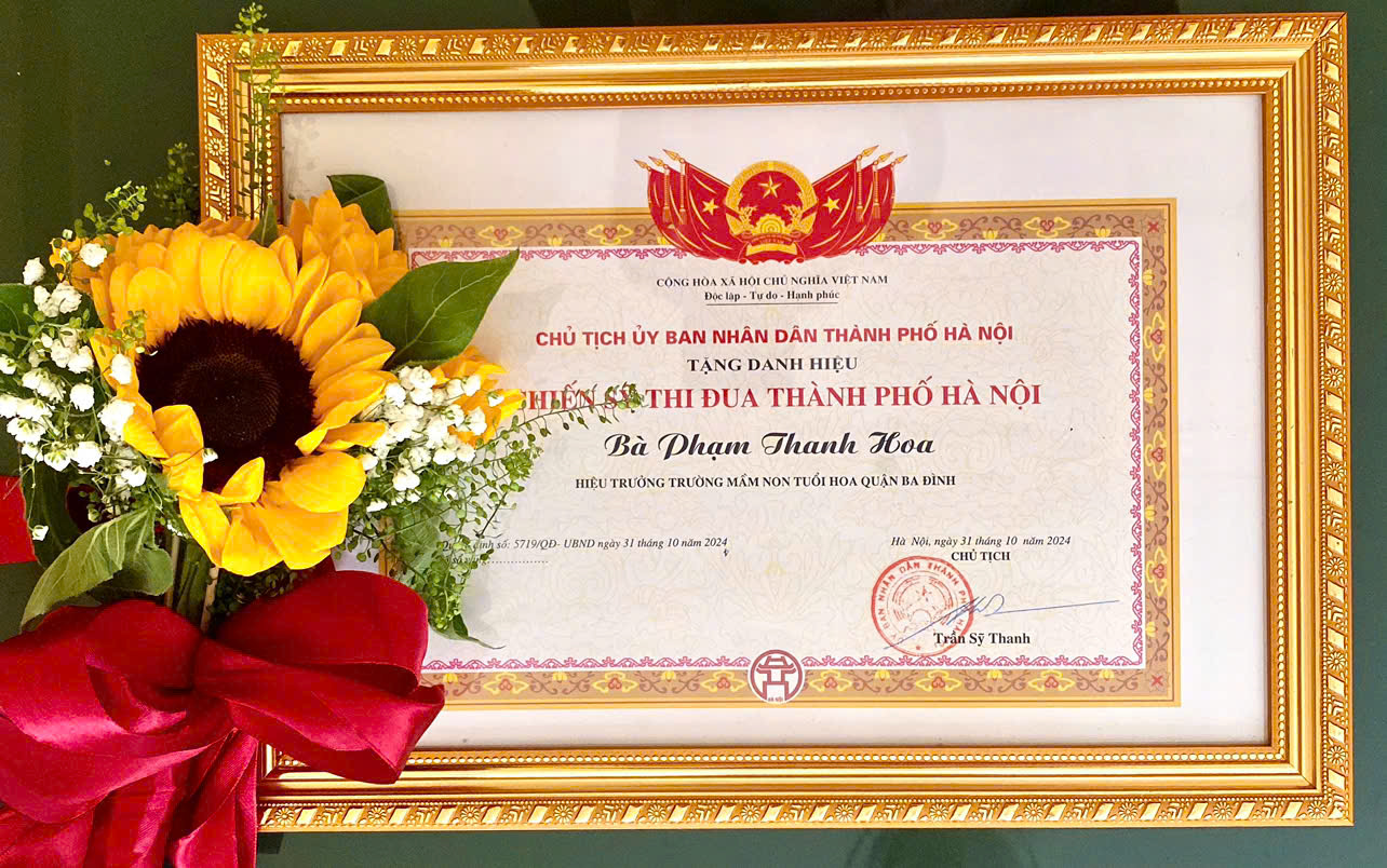 Nhà Giáo Phạm Thanh Hoa: Đưa những đóa hoa mầm non nở rộ dưới bàn tay nhân ái.