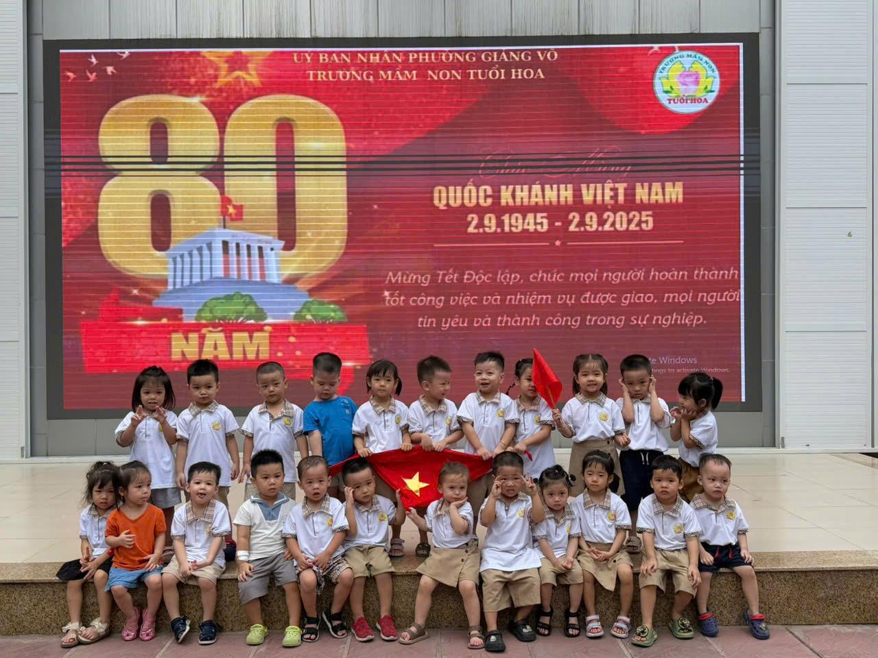 Chào mừng Quốc Khánh 2/9 - Cùng các thiên thần nhỏ lớp mẫu giáo bé C1