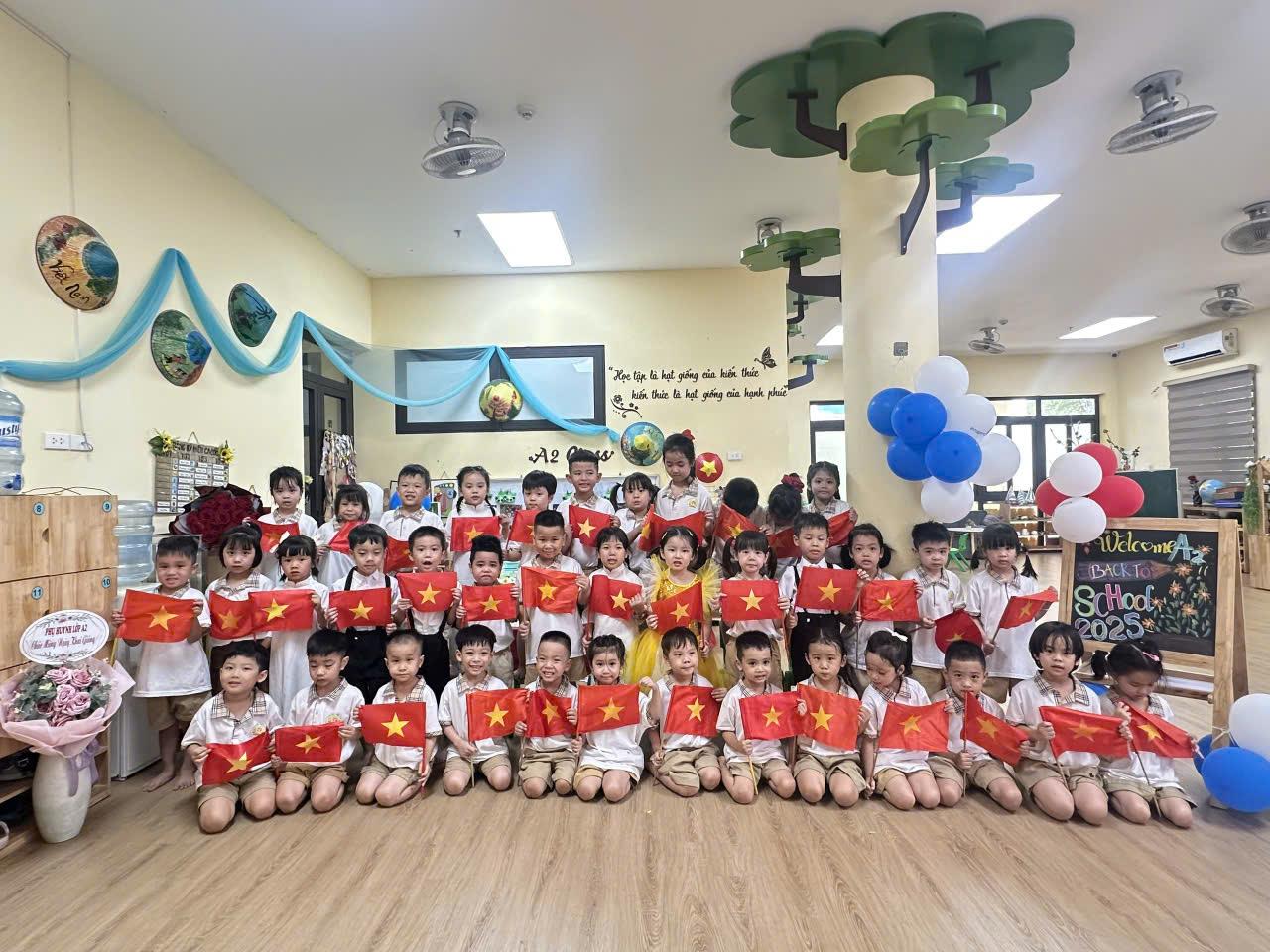 🎉 Lễ Khai giảng năm học 2025 – 2026: Hành trình mới đầy niềm vui của các bạn nhỏ lớp A2 – Trường Mầm non Tuổi Hoa Giảng Võ