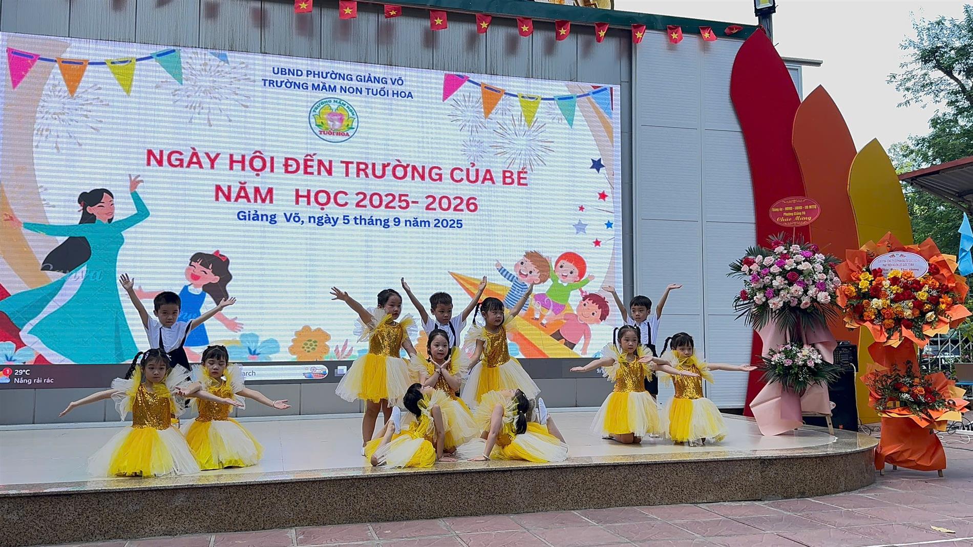 Trường Mầm non Tuổi Hoa đón chào năm học mới 2025 - 2026