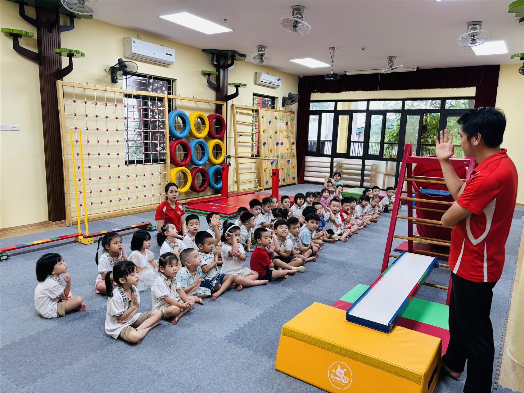 Trải nghiệm Gymkid – của các bé lớp MG Nhỡ B1 🎉