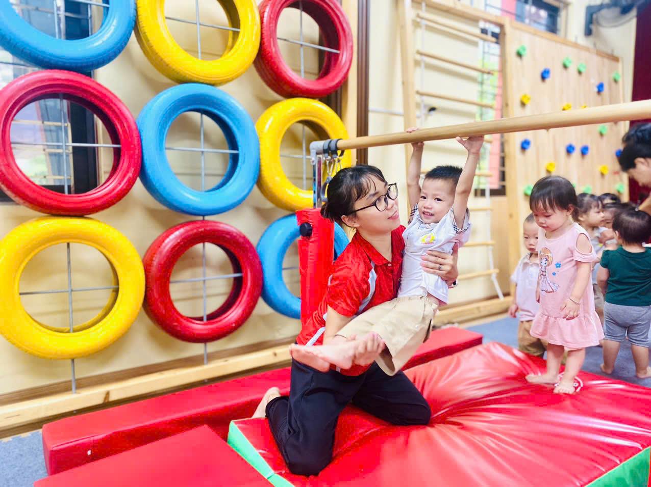 Một ngày tuyệt vời của các thiên thần nhỏ trường mầm non Tuổi Hoa với trải nghiệm GymKid