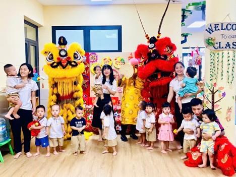 Bé vui đón tết trung thu của các con lớp nhà trẻ D3