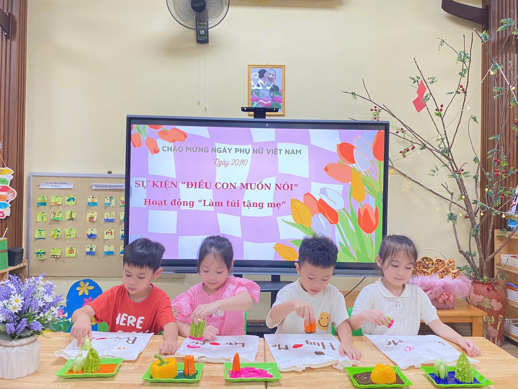 🌸 Chuỗi sự kiện “Điều con muốn nói” – Yêu thương gửi đến bà, mẹ và các bạn gái của các bé lớp A1🌸