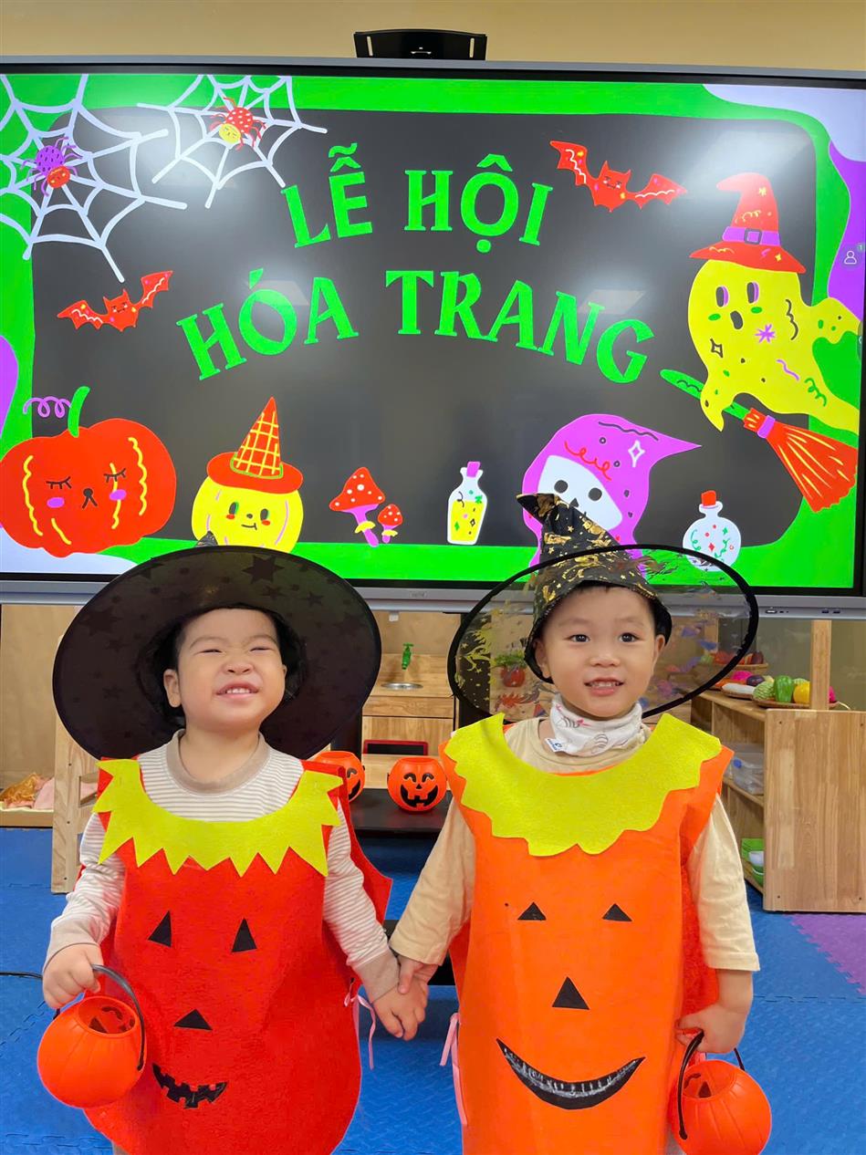 🎃✨ Lễ hội hóa trang Halloween của các bé lớp nhà trẻ D1 👻🧙‍♀️