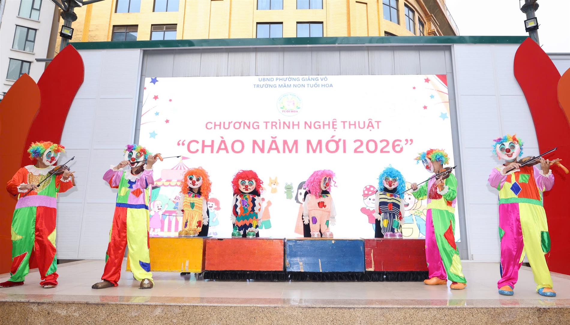 Trường mầm non Tuổi Hoa "CHÀO NĂM MỚI 2026" cùng  nghệ thuật múa rối đặc sắc
